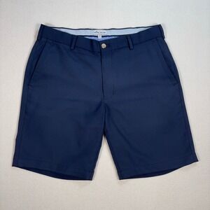 Peter‎ Millar Salem Performance 9" Shorts Men's 32 Navy Crown Sport Golf ME0EB82